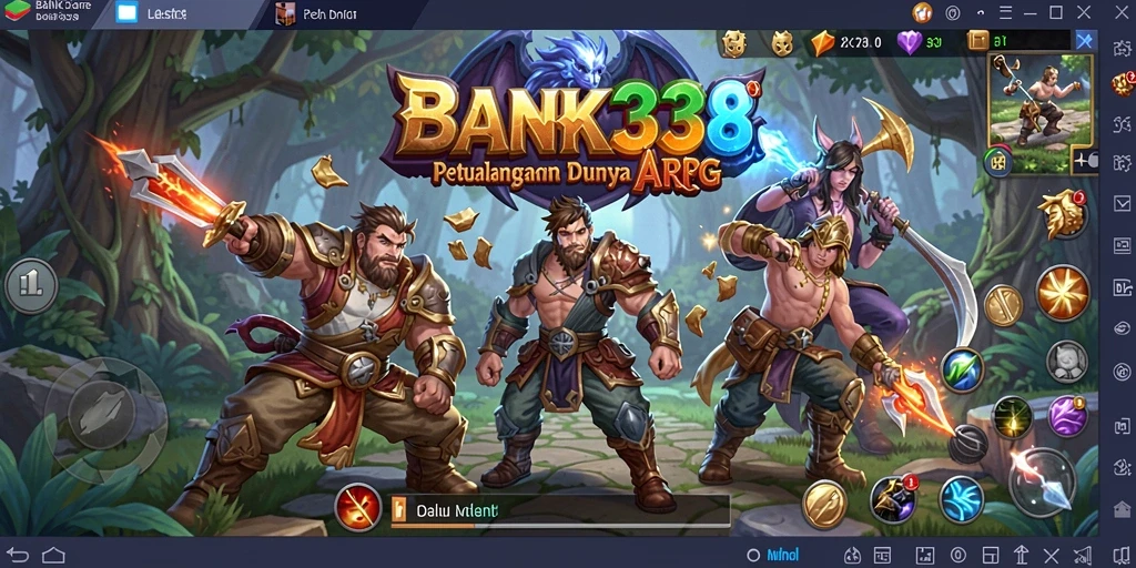 Tampilan gameplay seru di BANK338 yang memukau.
