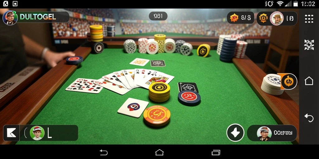 Tampilan menarik gameplay Gaple di DULTOGEL.