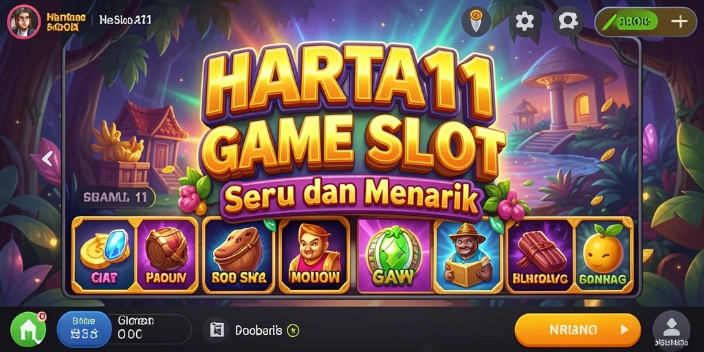 Tangkapan layar gameplay HARTA11 yang menampilkan serunya bermain slot.