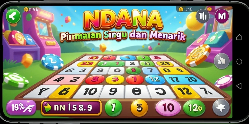 Tampilan menarik dari gameplay Bingo di INDAAA yang penuh warna.