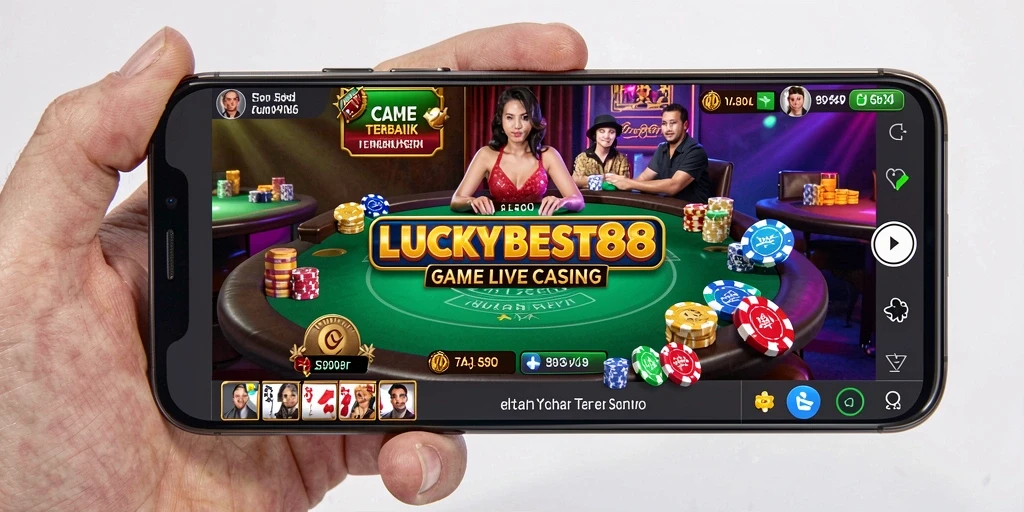 Tampilan menarik dari permainan Live Casino di LUCKYBEST88.