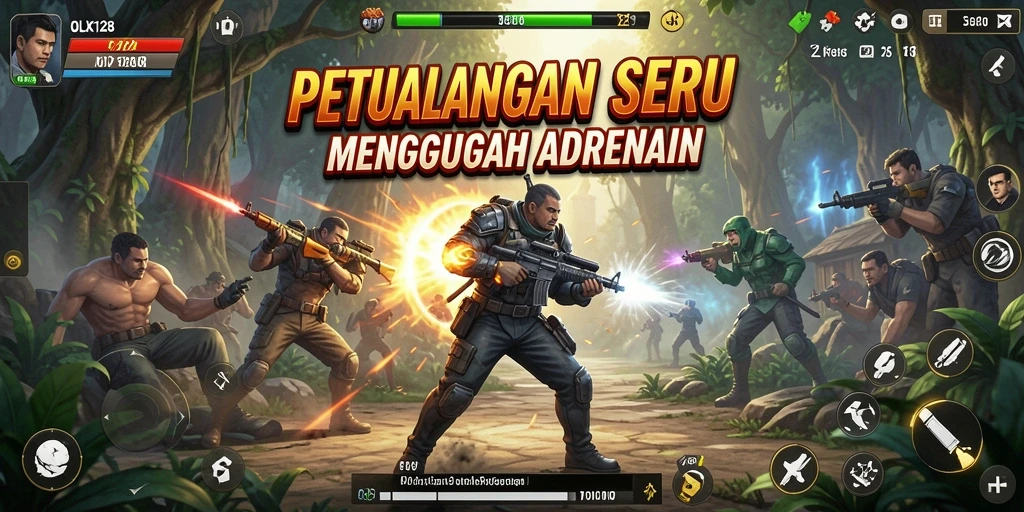 Screenshot menampilkan aksi seru dalam permainan petualangan OLX128.