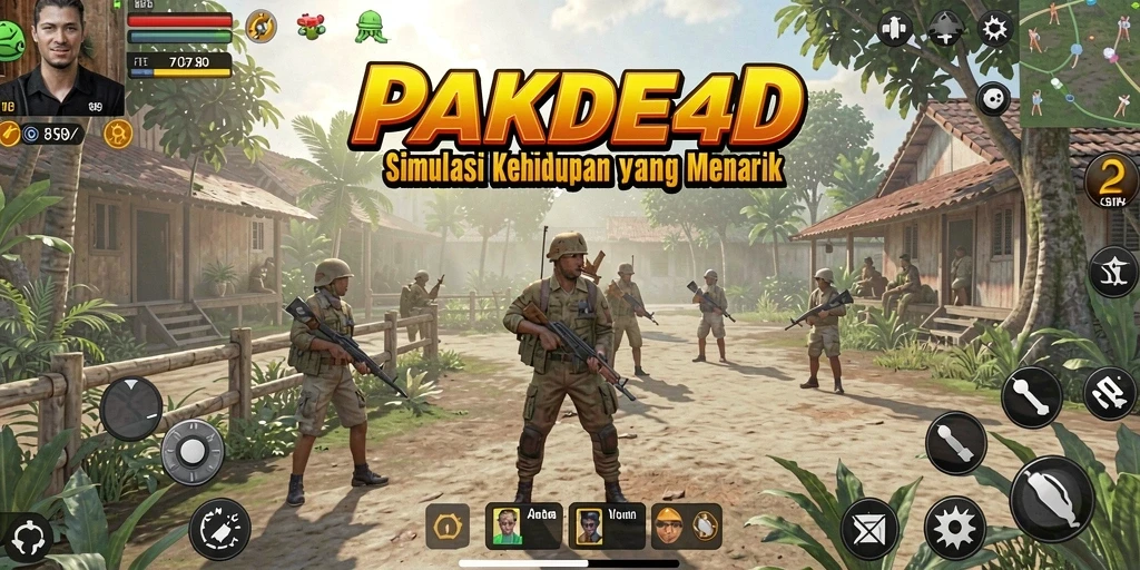 Tampilan gameplay PAKDE4D yang seru dan interaktif.