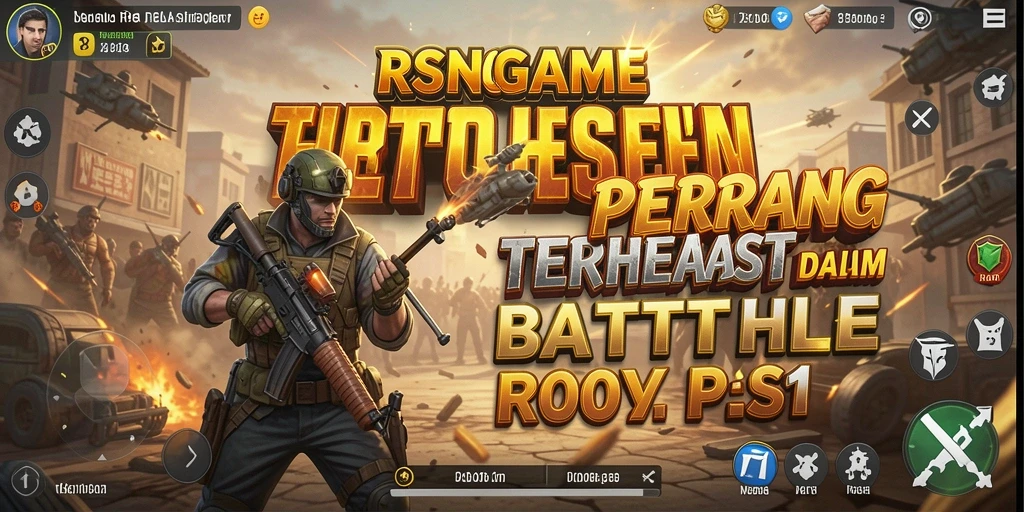 Screenshot RSNGAME menunjukkan duel seru di arena Battle Royale.