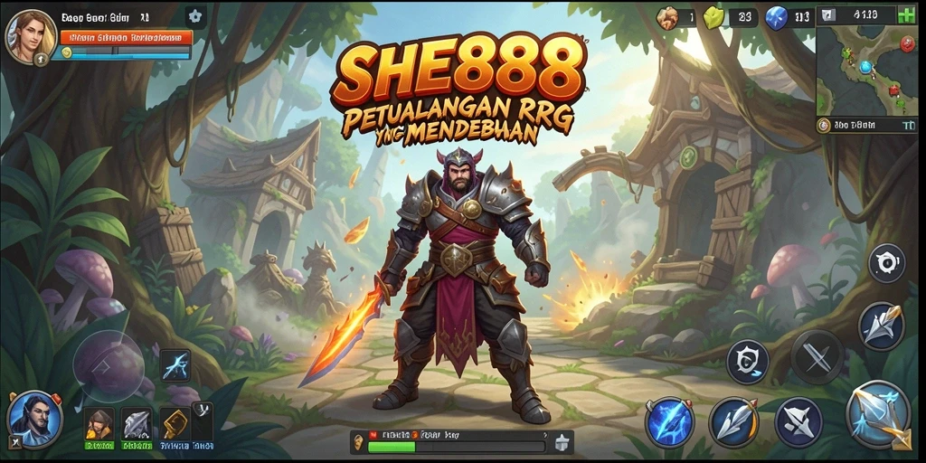 Tampilan gameplay seru dalam SHE888 dengan pertempuran yang mendebarkan.