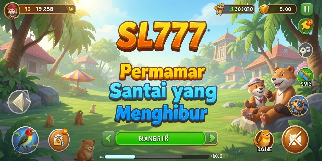 Tampilan menarik dari gameplay SL777 dengan level yang berwarna-warni.